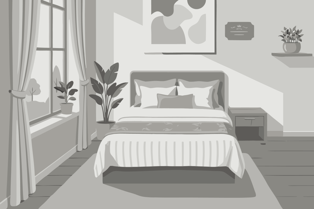 Queen Room - Communications Accessible with Hollywood Sign View